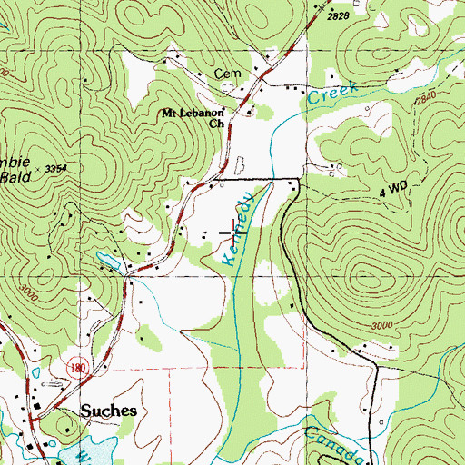 Topographic Map of High Valley Airpark, GA