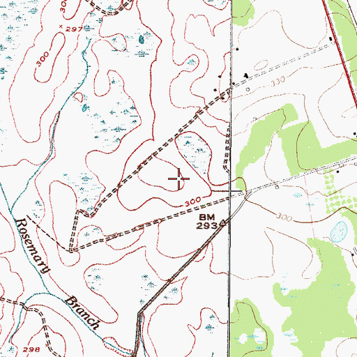 Topographic Map of Burke County Airport, GA