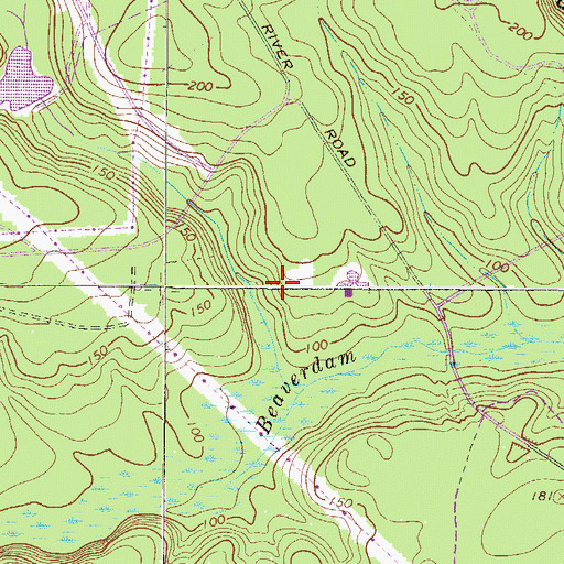 Topographic Map of Vegp Visitor Center Heliport, GA