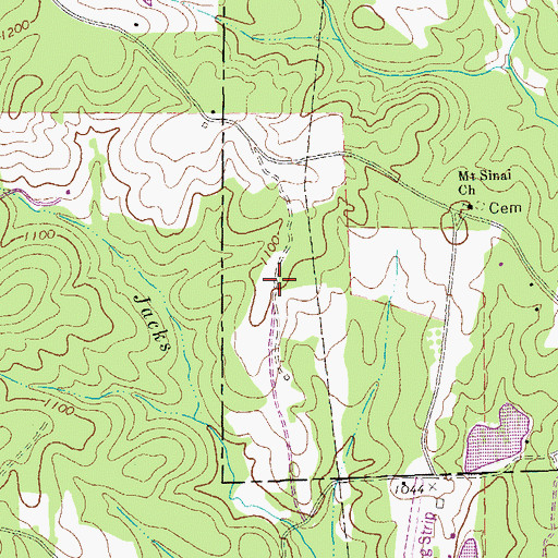 Topographic Map of Kolibri Airport, GA