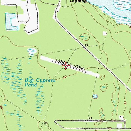 Topographic Map of Union Carbide Plant Strip (historical), GA