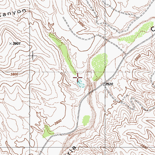 Topographic Map of Toruno Canyon, AZ