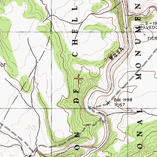 Topographic Map of Coyote Wash, AZ