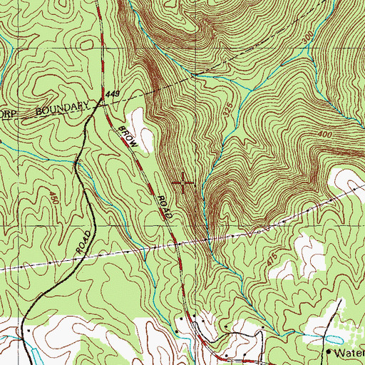 Topographic Map of New England Mine, GA