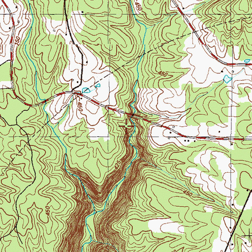 Topographic Map of Tatum Gulf Mine, GA