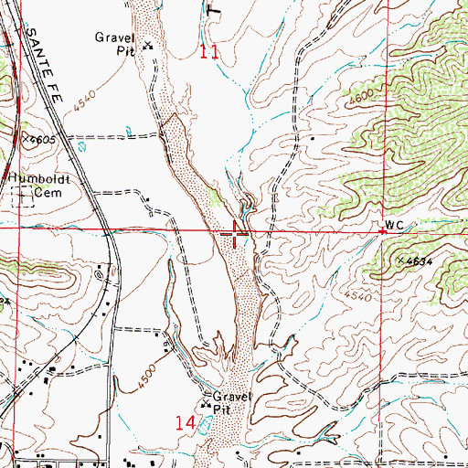 Topographic Map of Texas Gulch, AZ