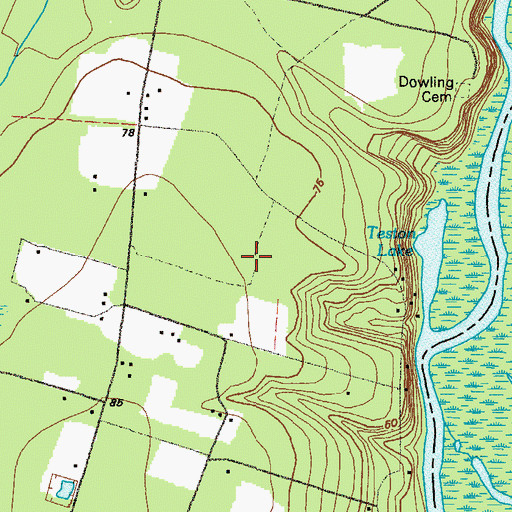 Topographic Map of Davidson School (historical), GA