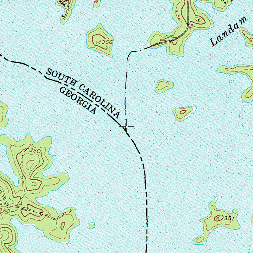 Topographic Map of Sturkeys Ferry (historical), GA