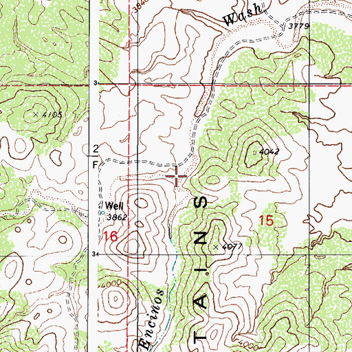Topographic Map of Coyote Wash, AZ