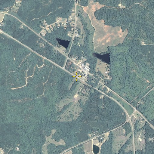 Aerial/Satellite Image of Musella Post Office, GA