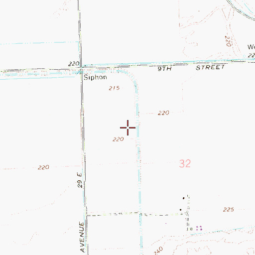 Topographic Map of Coyote Wash, AZ
