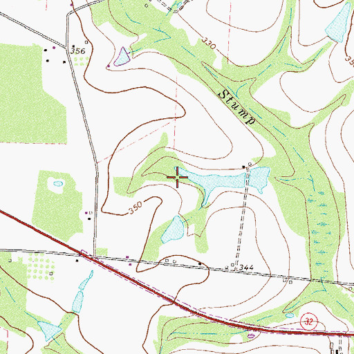 Topographic Map of Irwin County, GA