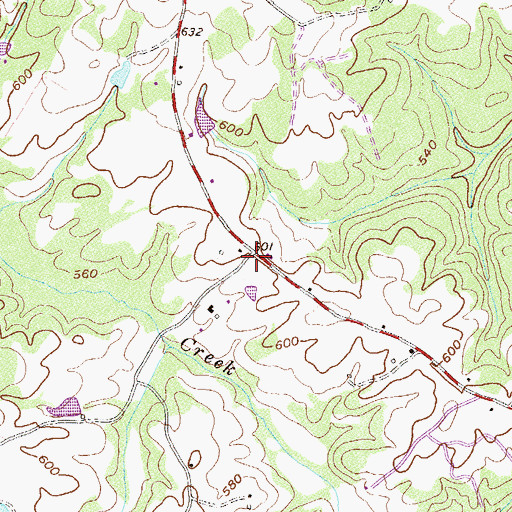 Topographic Map of Cooley School (historical), GA