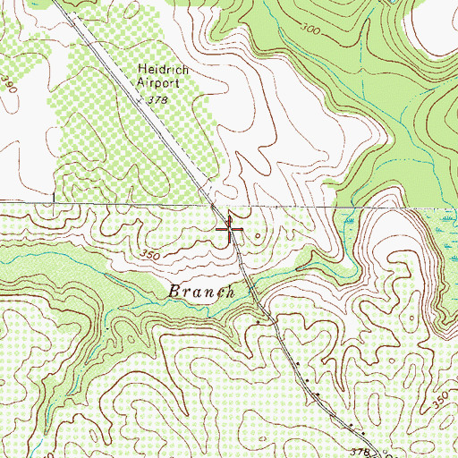 Topographic Map of Browns Grove School (historical), GA