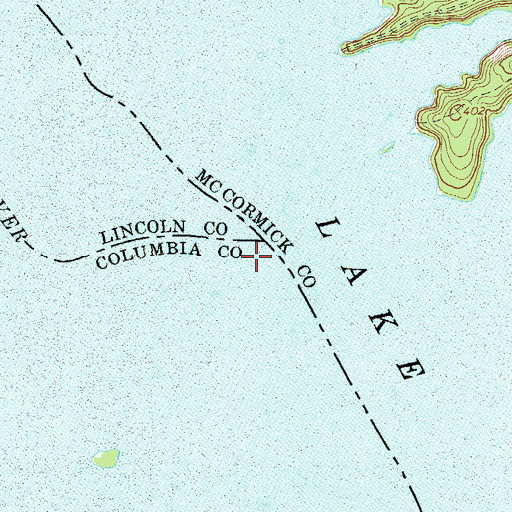 Topographic Map of The Point, GA