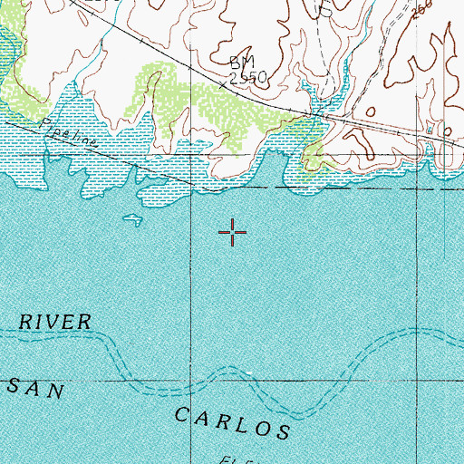 Topographic Map of Coyote Wash, AZ