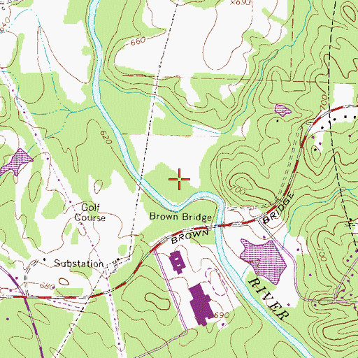 Topographic Map of WGFS-AM (Covington), GA