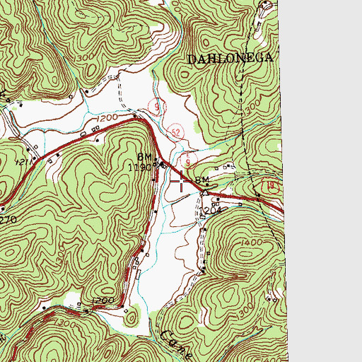 Topographic Map of WDGR-AM (Dahlonega), GA