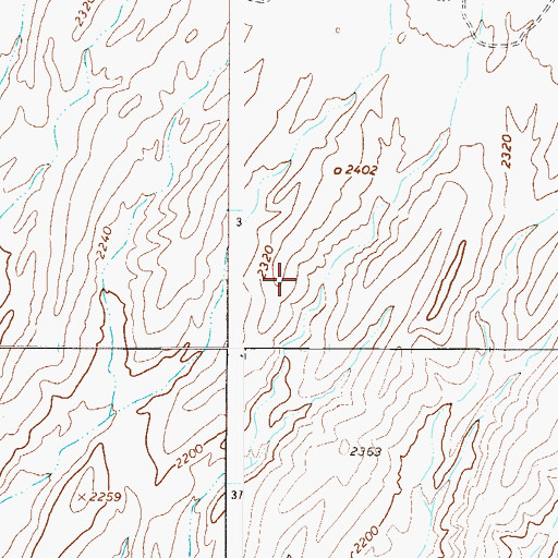 Topographic Map of The Rolls, AZ