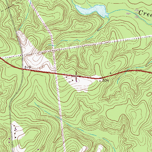 Topographic Map of WBNM-AM (Gordon), GA