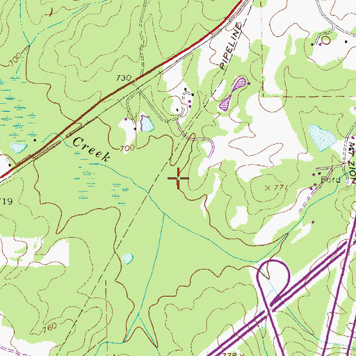 Topographic Map of WMXY-AM (Hogansville), GA