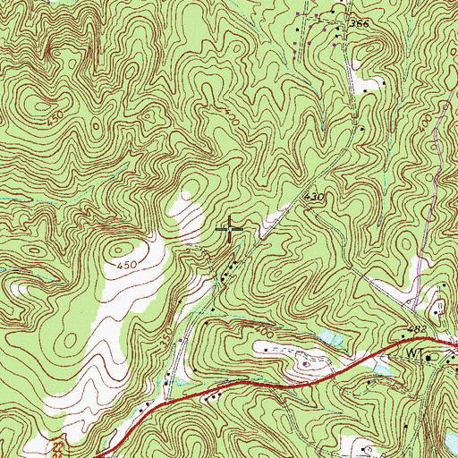 Topographic Map of WKGQ-AM (Milledgeville), GA