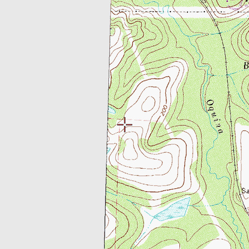 Topographic Map of WJEP-AM (Ochlocknee), GA