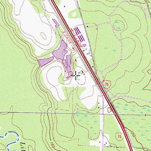 Topographic Map of WMDE-AM (Remerton), GA