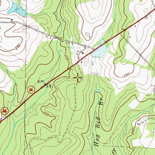 Topographic Map of WJHH-AM (Soperton), GA