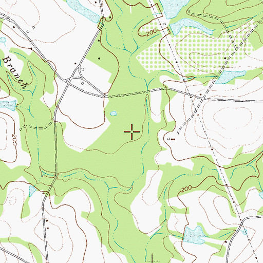 Topographic Map of WPTB-AM (Statesboro), GA