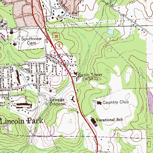 Topographic Map of WSFT-AM (Thomaston), GA