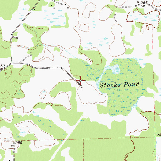Topographic Map of WUNV-FM (Albany), GA