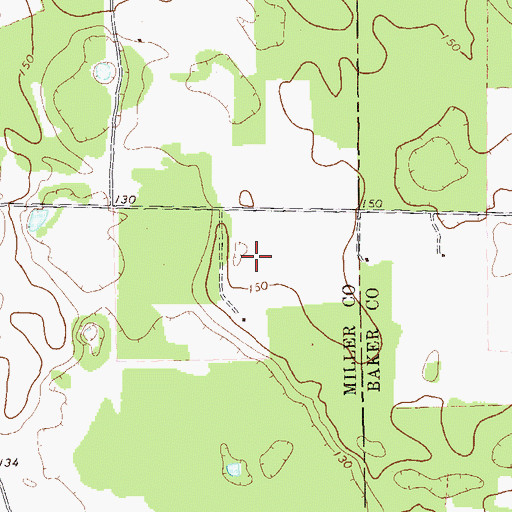 Topographic Map of WJAD-FM (Bainbridge), GA