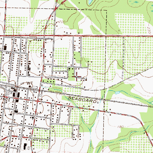 Topographic Map of WTUF-FM (Boston), GA