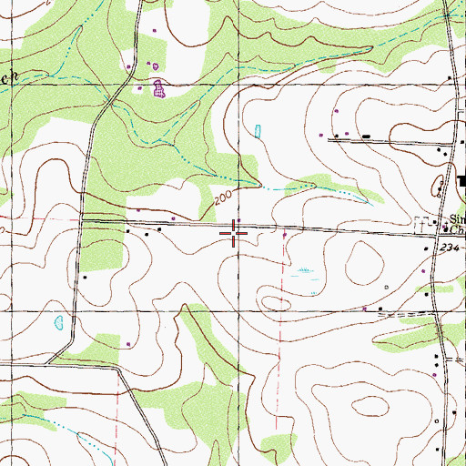 Topographic Map of WTUF-FM (Boston), GA