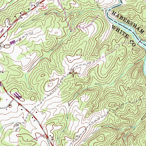 Topographic Map of WMJE-FM (Clarkesville), GA