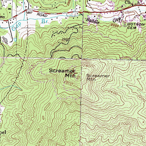 Topographic Map of WQXJ-FM (Clayton), GA