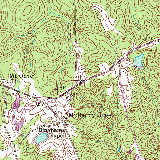 Topographic Map of WYFK-FM (Columbus), GA
