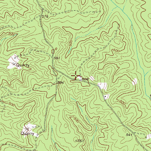 Topographic Map of WWRK-FM (Elberton), GA
