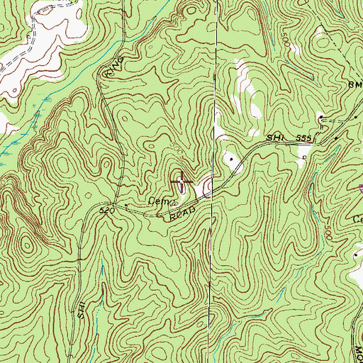 Topographic Map of WFXM-FM (Forsyth), GA