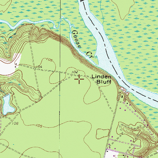 Topographic Map of WGCO-FM (Jesup), GA