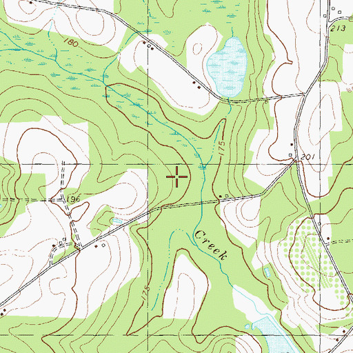 Topographic Map of WHFE-FM (Lakeland), GA
