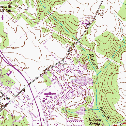 Topographic Map of WPEH-FM (Louisville), GA