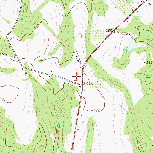 Topographic Map of WMCG-FM (Milan), GA