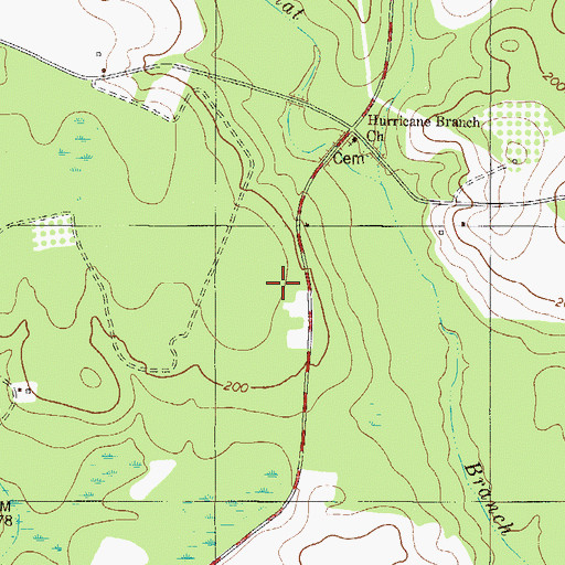 Topographic Map of WMKO-FM (Millen), GA