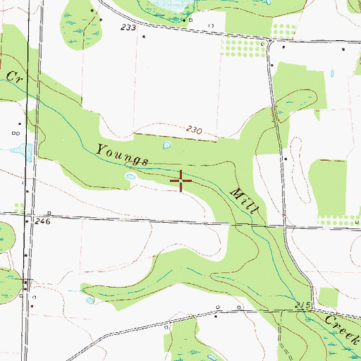 Topographic Map of WJYF-FM (Nashville), GA