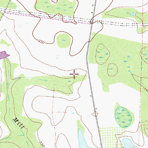 Topographic Map of WKAA-FM (Ocilla), GA