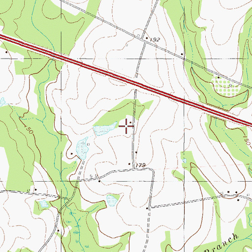Topographic Map of WOTR-FM (Statesboro), GA