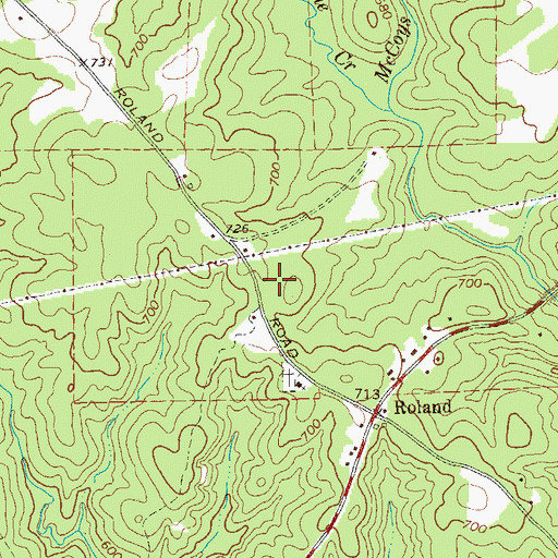 Topographic Map of WTGA-FM (Thomaston), GA