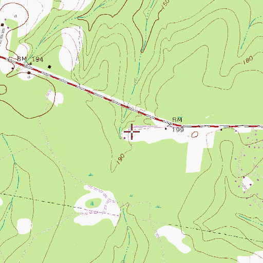 Topographic Map of WAFT-FM (Valdosta), GA